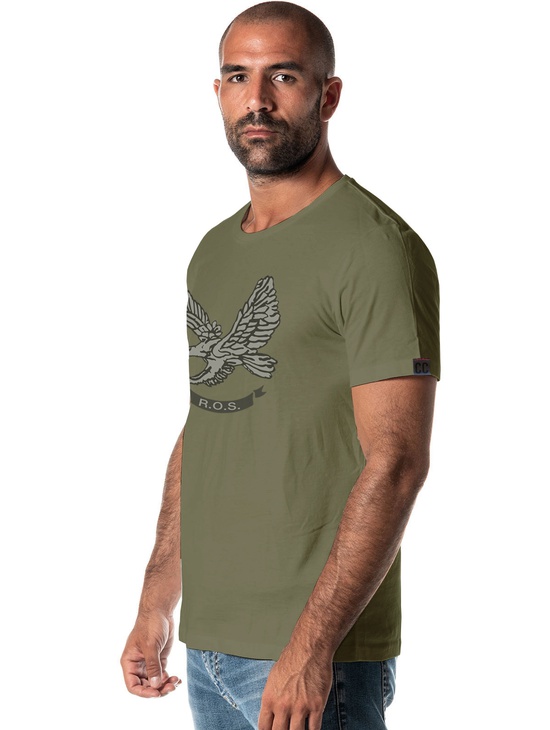 T-shirt Ros Aquila Front Verde Militare 2