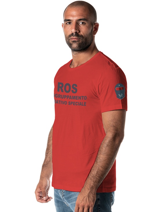 T-shirt Ros + Mefisto Su Manica Rosso 2