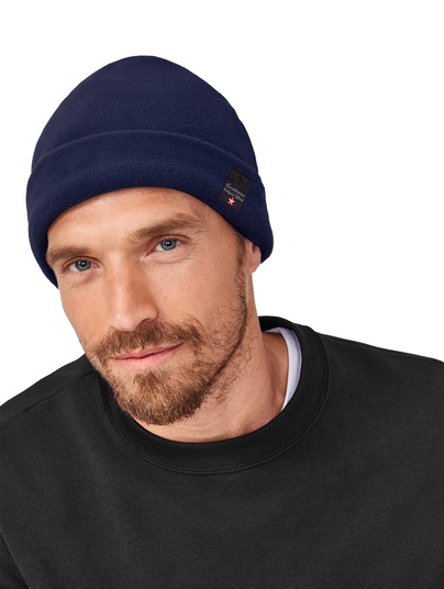 Coll.uff. Cappello Pile Col.blu Con Patch