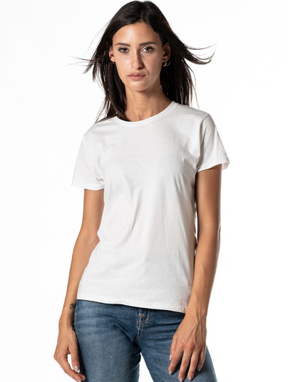 T-shirt 1814 Donna Patch Bianca