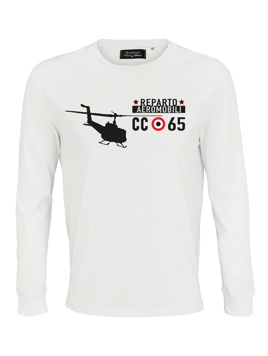 T-shirt M/l Aeromobile Bianco