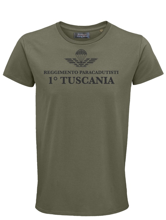 T-shirt M/c Tuscania Front Verdemilitare