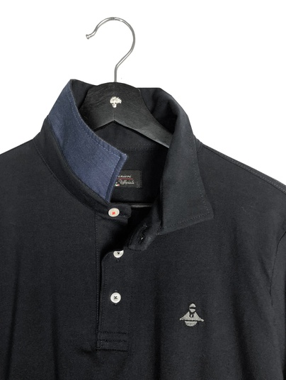 Polo Sottocollo Tessuto/nero