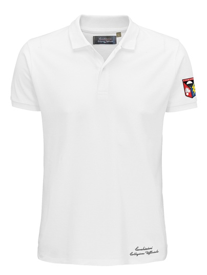 Tuscania Polo Bianca con patch