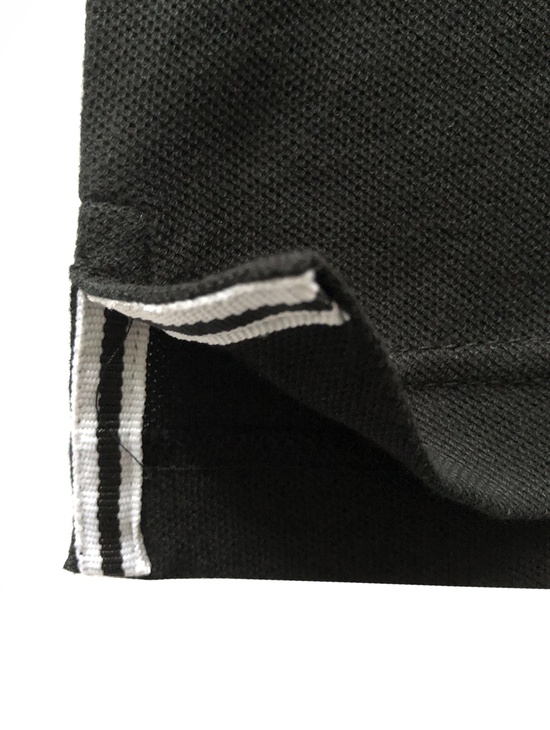 Ros Polo M/l Nero/b.co Patch Dist.met. 3