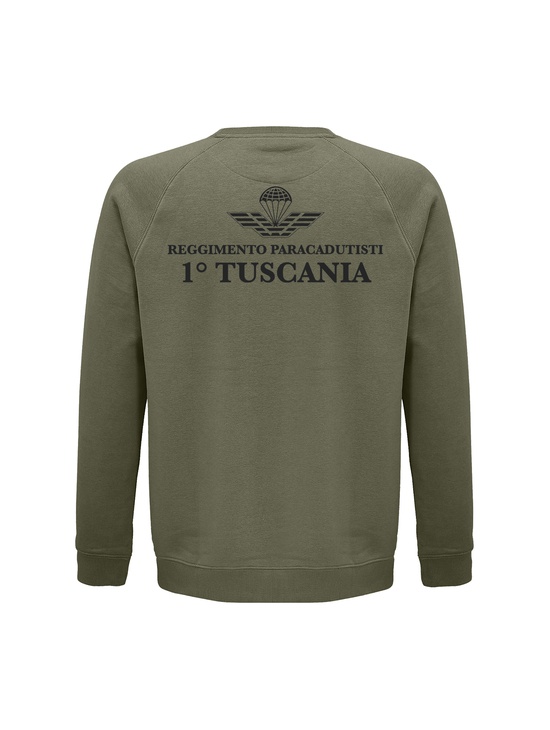 Tuscania Felpa Girocollo Logo Floccato E Patch 2