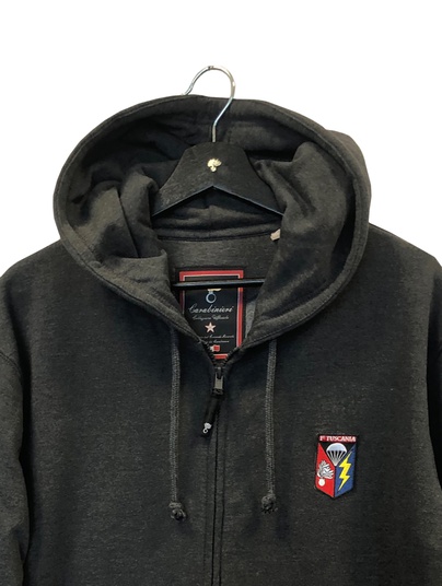 Tuscania Felpa Zip c/Capp. Antracite