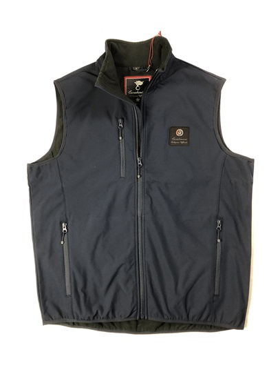 Ros Soft Shell Gilet Blu Patch Dist.met.