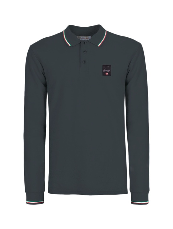 Polo Piquet M/l Coll.uff. Italia Grigio 