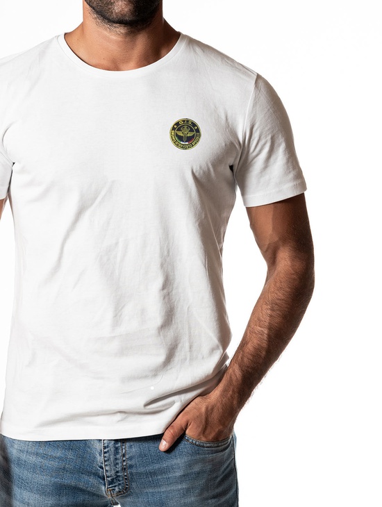 Gis T-shirt Bianca Patch A Cuore 1