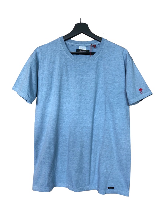 T-shirt Azzurro C/targh + Fiamma Flock 1