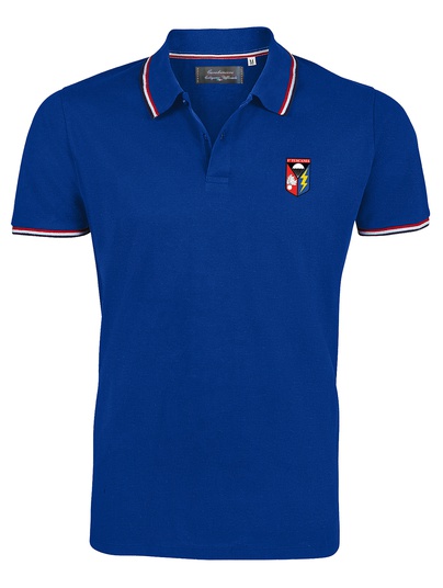 Tuscania Polo Royal Collo Rigato Patch