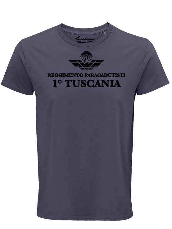 T-shirt M/c Tuscania Front Blu Denim 