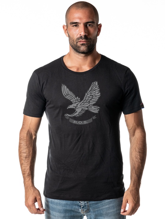 T-shirt Ros Aquila Front Nero