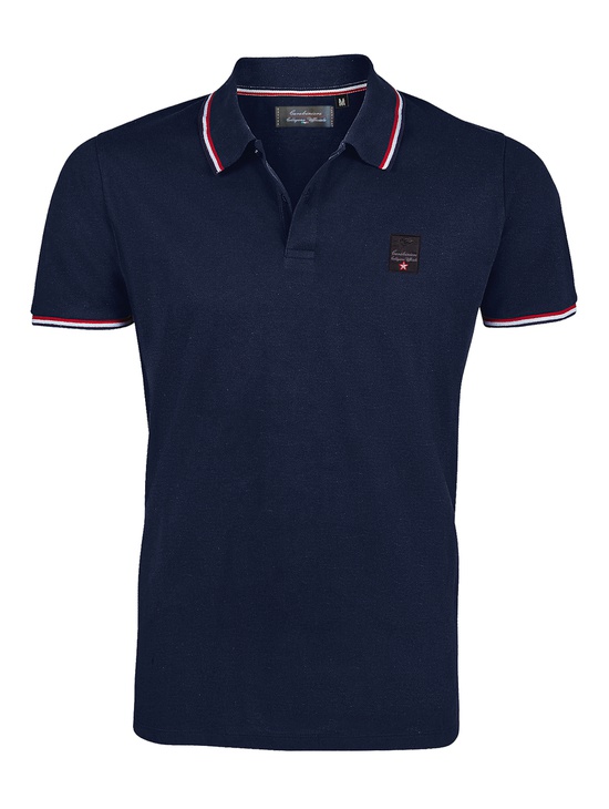 Polo Con Bordo Cc Navy 
