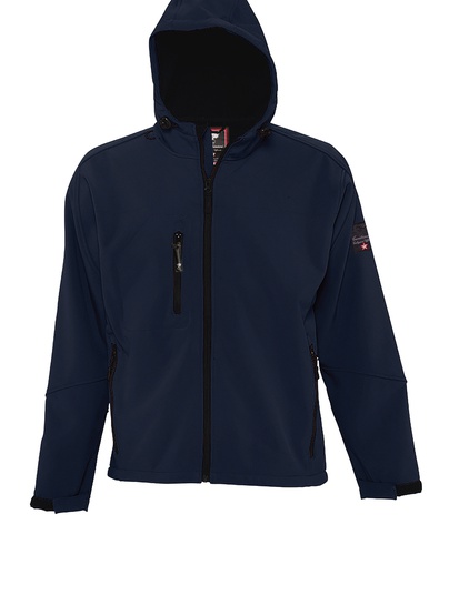 Collez.ufficiale Soft Shell Jacket Con Cappuccio Con Patch