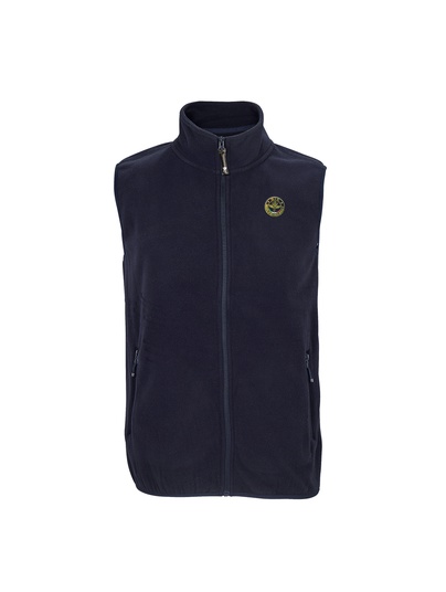 Gis Pile Gilet Col.blu Patch A Cuore