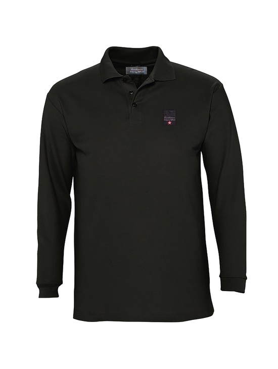 Polo Piquet M/l Patch Coll.uff. Nero 
