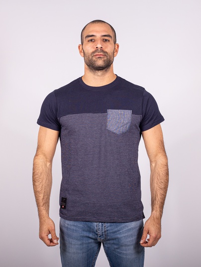 Brigadiere T-shirt Blu Tinto Filo