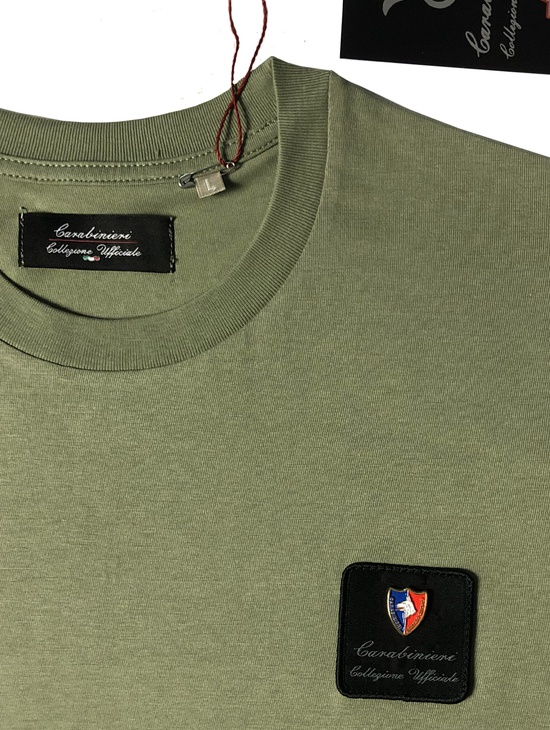 Cinofili T-shirt Kaki Patch Dist.metallo 1
