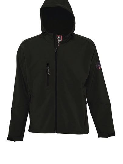 Collez.ufficiale Soft Shell Jacket Con Cappuccio Con Patch