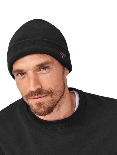 Coll.uff. Cappello Pile Col.nero Con Patch