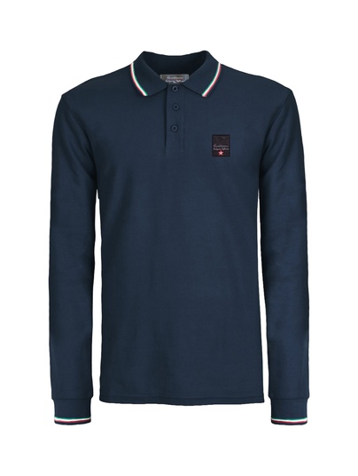Polo Piquet M/l Coll.uff. Italia Blu