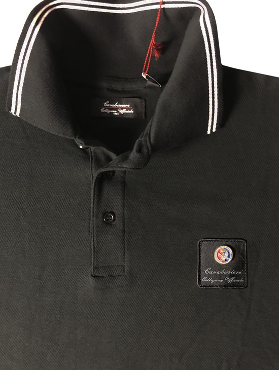 Ros Polo M/l Nero/b.co Patch Dist.met. 1