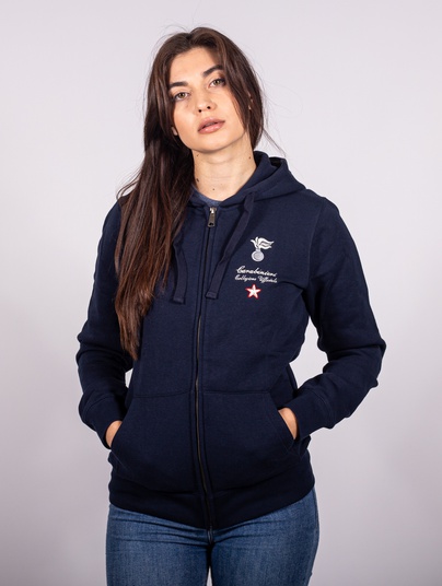 Cadetti Felpa Full Zip Cappuccio Donna