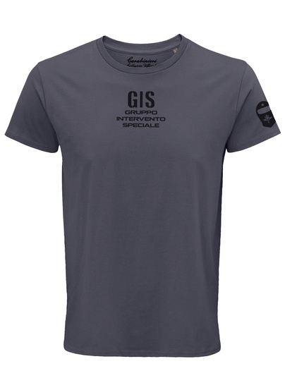 Gis T-shirt Antracite Stampe Flock