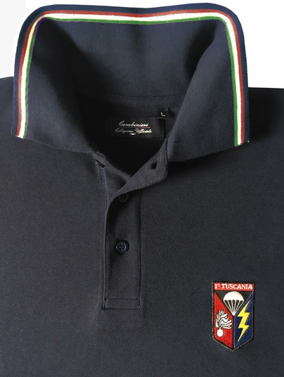Tuscania Polo M/l Blu Prof.ita Patch Ricam