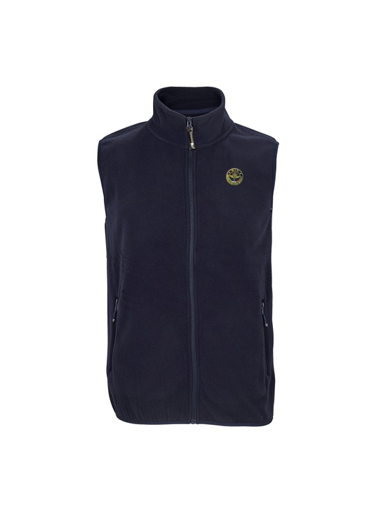 Gis Pile Gilet Col.blu Patch A Cuore