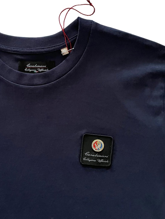 Ros Tshirt Blu Patch Distintivo Metallo 1