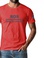 T-shirt Ros + Mefisto Su Manica Rosso