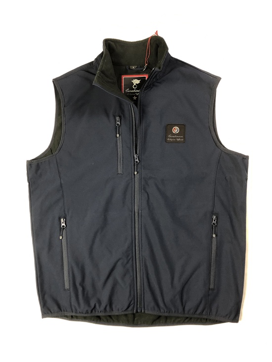Ros Soft Shell Gilet Blu Patch Dist.met. 1