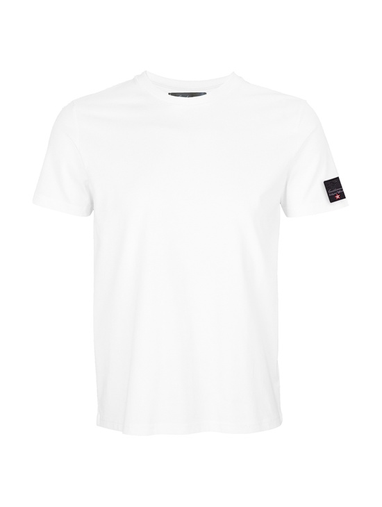 T-shirt Cc Con Patch Bianco