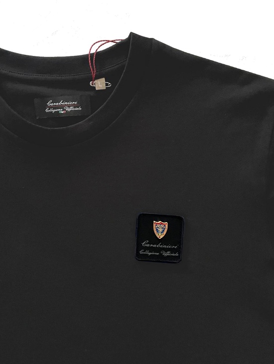 Forestale Tshirt Nera Patch Dist.metallo 1
