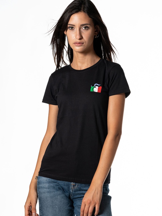 T-shirt 1814 Donna Nera 2 Elementi