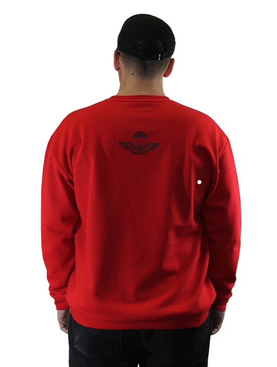 Tuscania Felpa G/collo Rossa Stampe Floccate 2