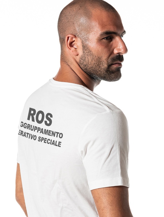 T-shirt Ros Su Schiena Bianco 3