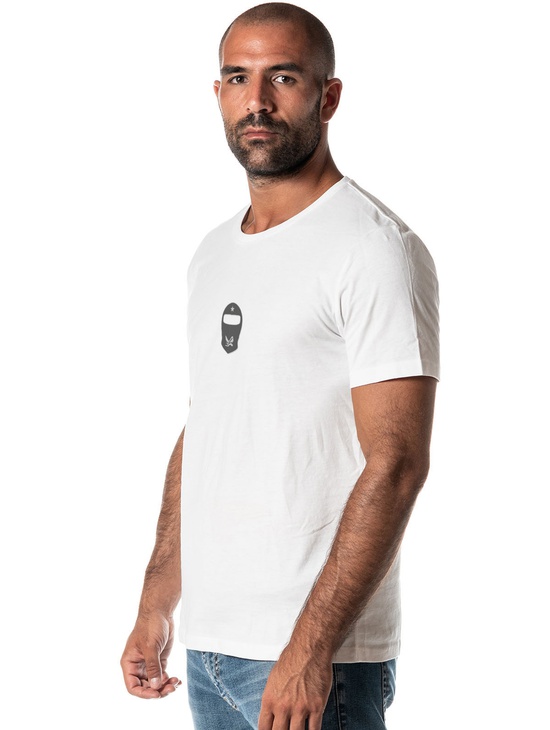 T-shirt Ros Su Schiena Bianco 1