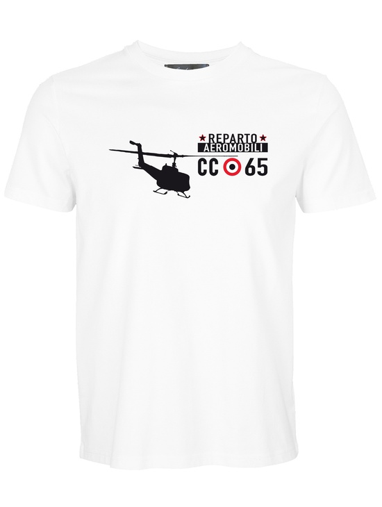 T-shirt M/c Aeromobile Bianco
