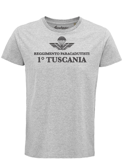 T-shirt M/c Tuscania Front Grigio Melange