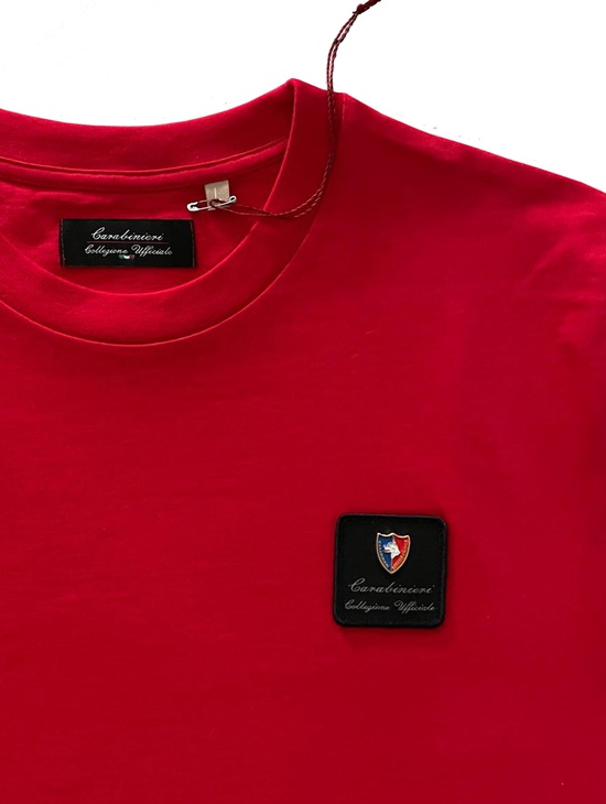 Cinofili T/shirt Rosso Patch Distintivo Metallo 1