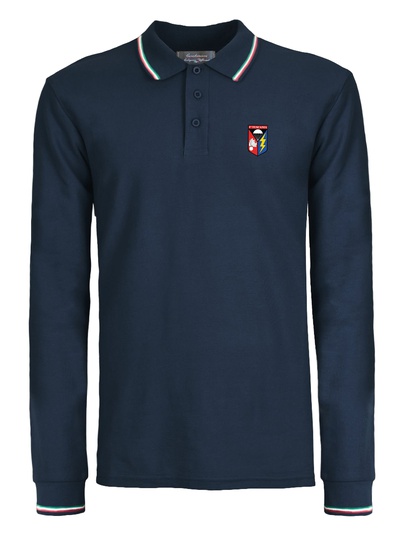 Tuscania Polo M/l Blu Prof.ita Patch Ricam