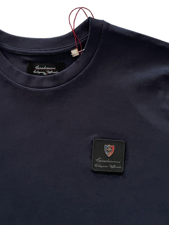 Ros Tshirt Blu Patch Distintivo Metallo 1