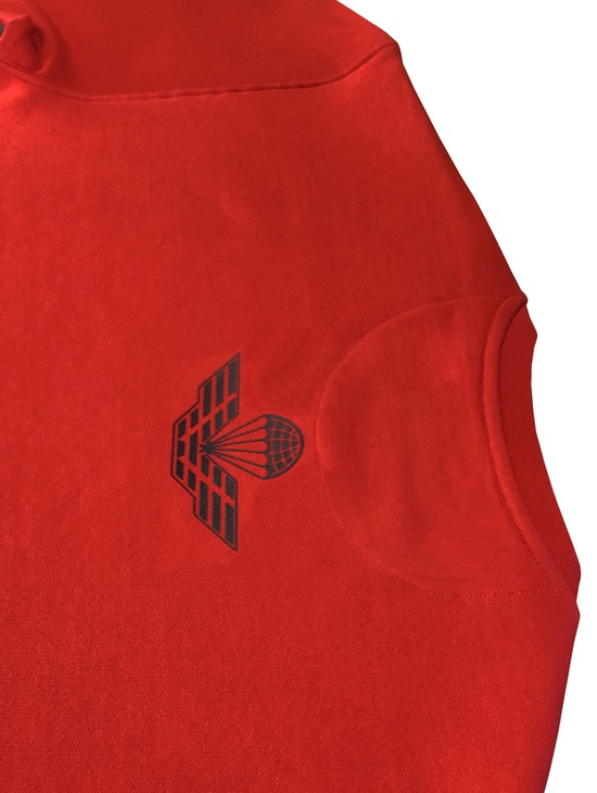 Tuscania Felpa G/collo Rossa Stampe Floccate 6