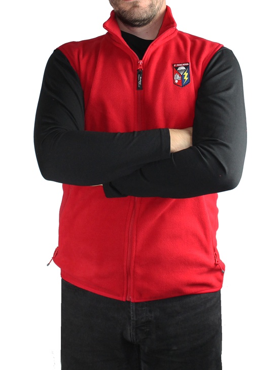 Tuscania Pile Gilet Col.rosso Patch A Cuore 6