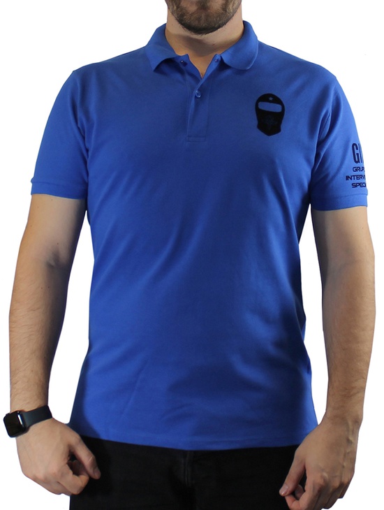 Gis Polo Piquet Royal Stampe Flock 100c0 1