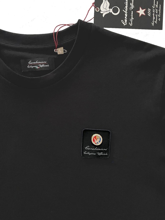Ros Tshirt Nera Patch Dist.metallo 2